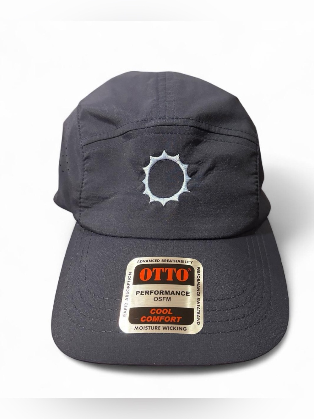 NWT Otto navy blue, 5 panel unisex running hat